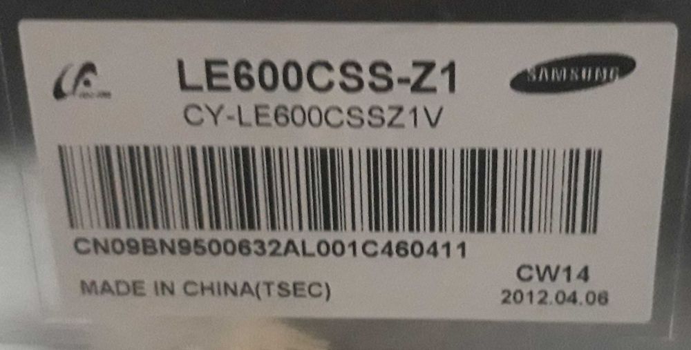 Płyta t-con logika BN41-018.16A tv Samsung UE60ES6300S