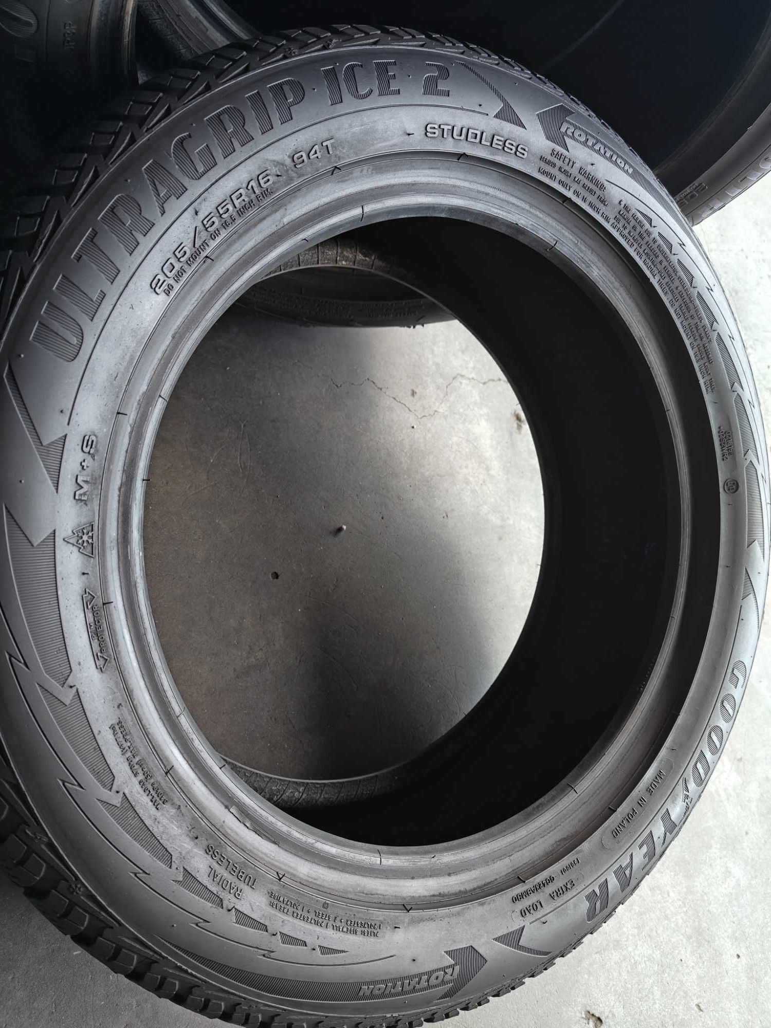R16 205 55 шини зимові Goodyear Ultra Grip Ice 2 добрий стан