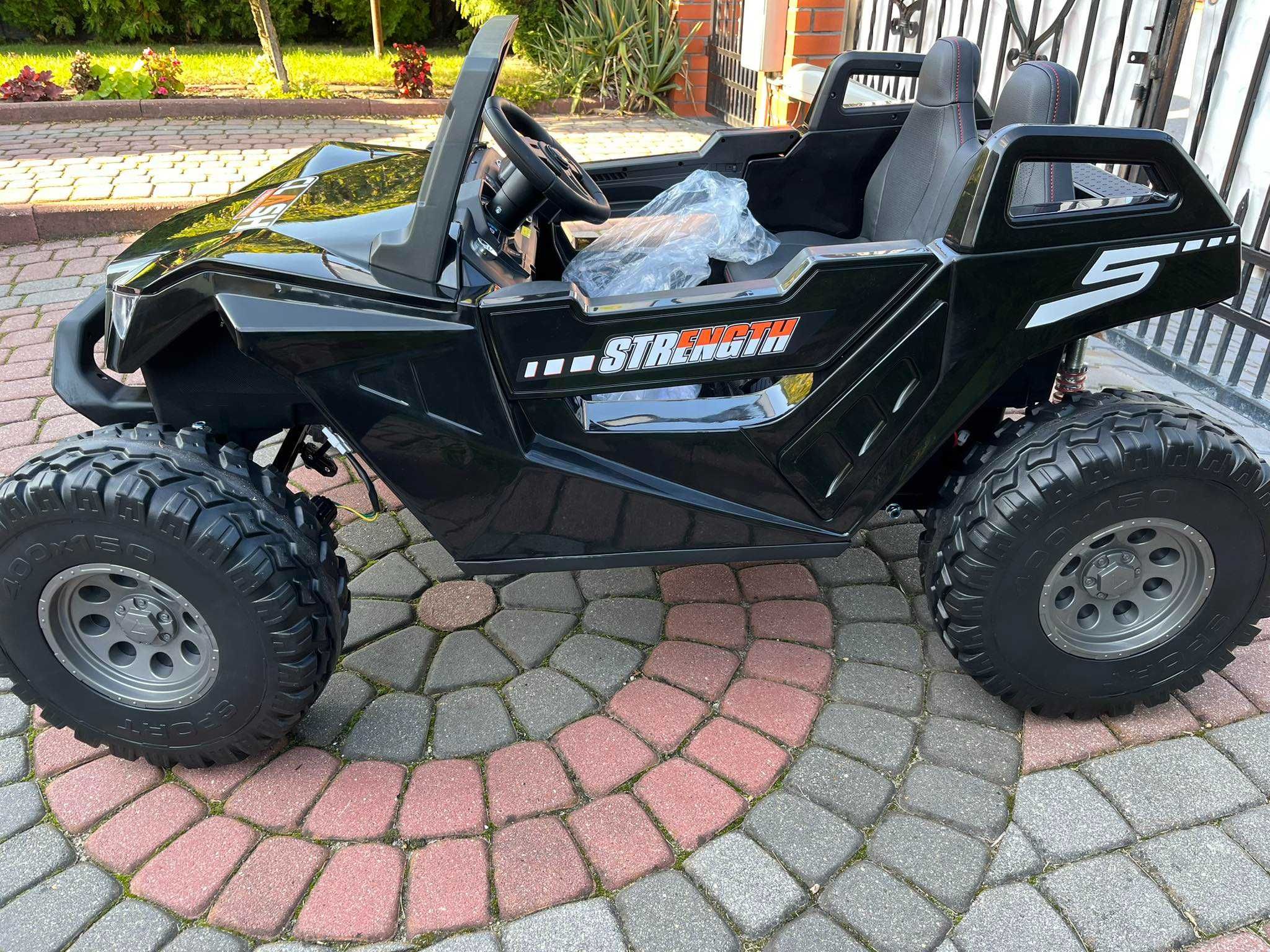 DWUOSOBOWY samochód na akumulator 4x4 dla 2 dzieci Pilot autko 60kg