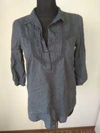 Koszula bluzka damska długa tunika elegancka wizytowa VeroModa S 36 38