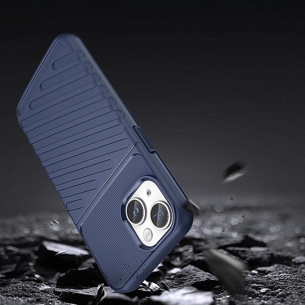 Thunder Case etui iPhone 14 pancerny pokrowiec niebieski