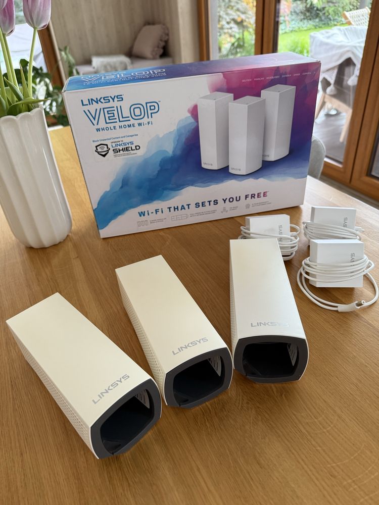 Szybki system Linksys Velop WiFi mesh / router do domu