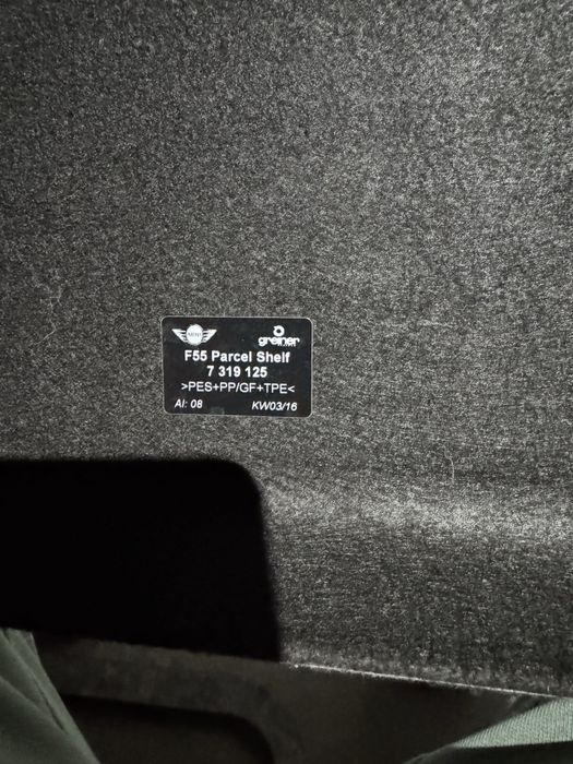 Задня поличка мини F55 Полка багажника Mini Ф55 Рвзборка BMW_HELP