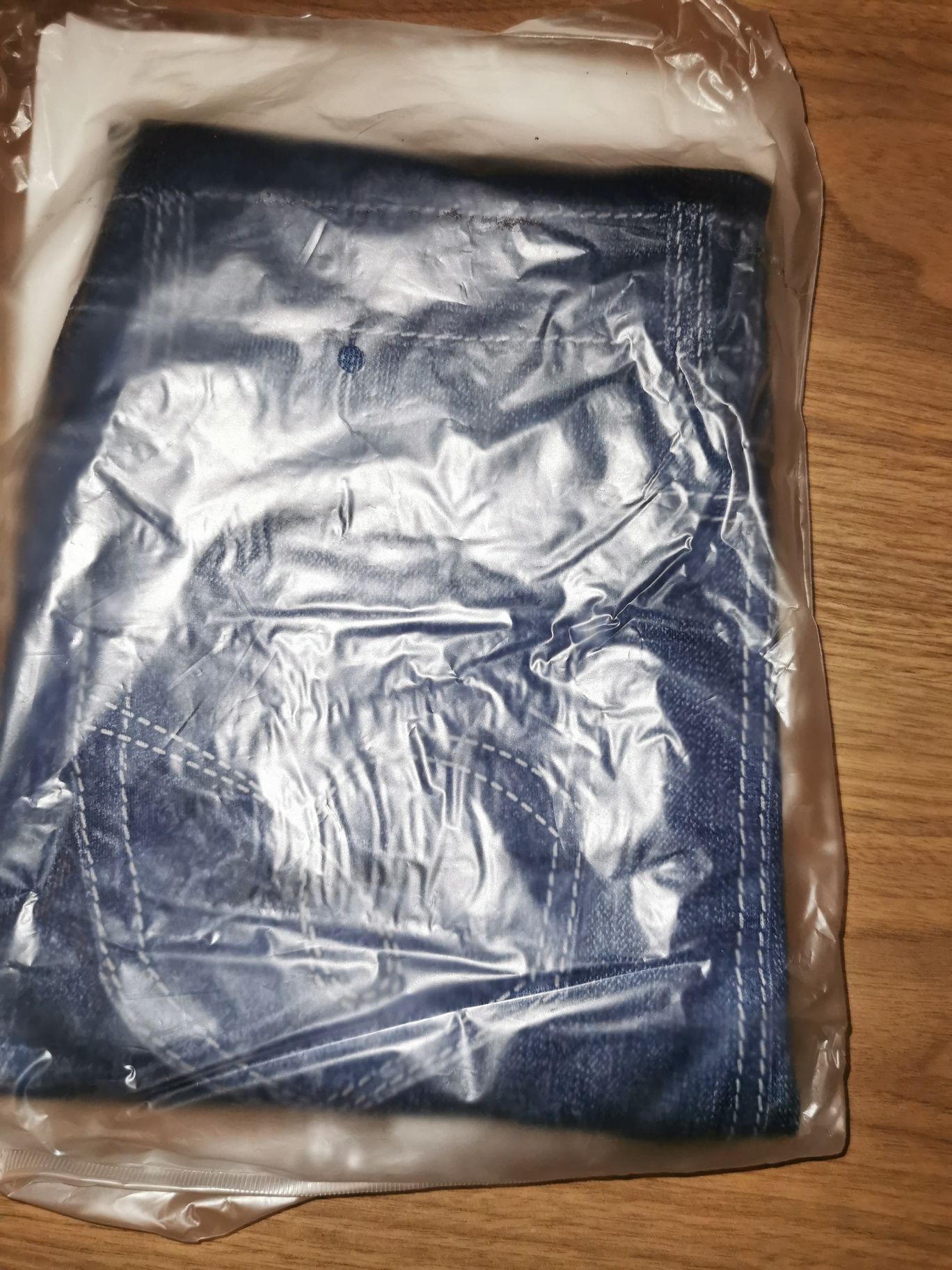 Legginsy damskie jeansowe obcisłe 36 S śliskie dopasowane