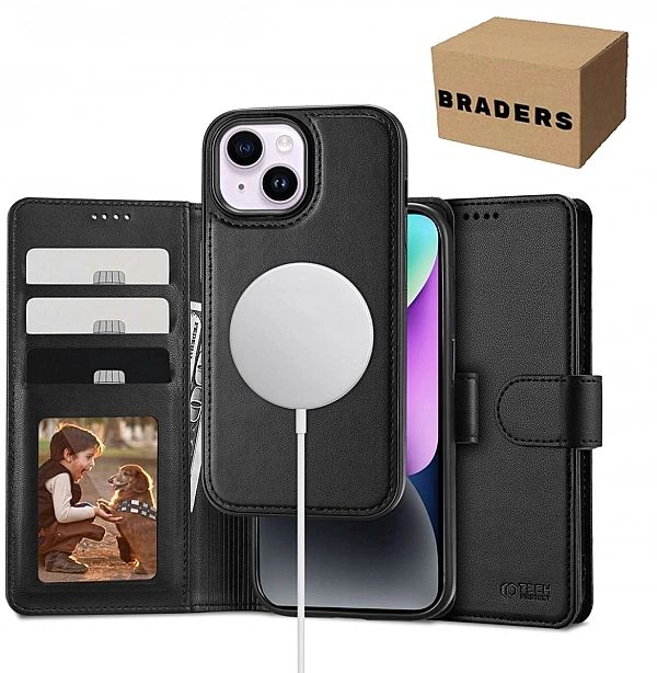 Etui z klapką Tech-protect do Apple iPhone 16 Pro czarny