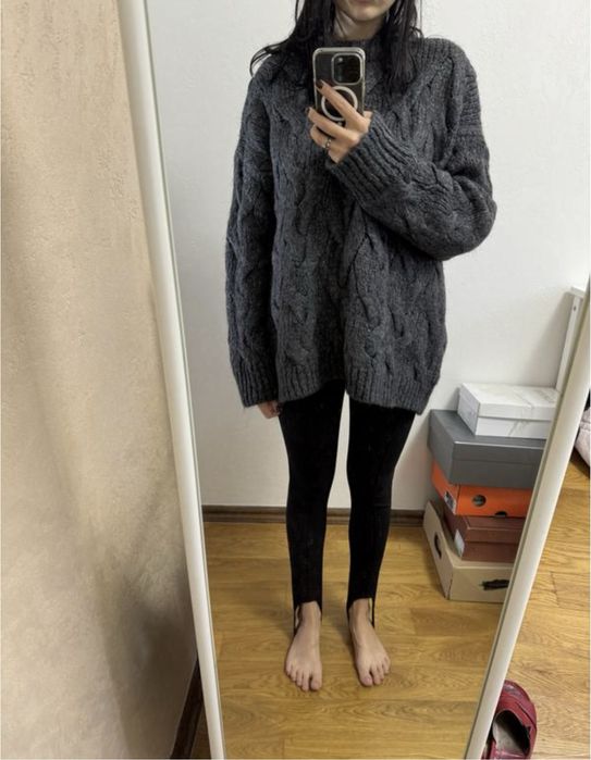 Теплый свитер Zara оверсайз