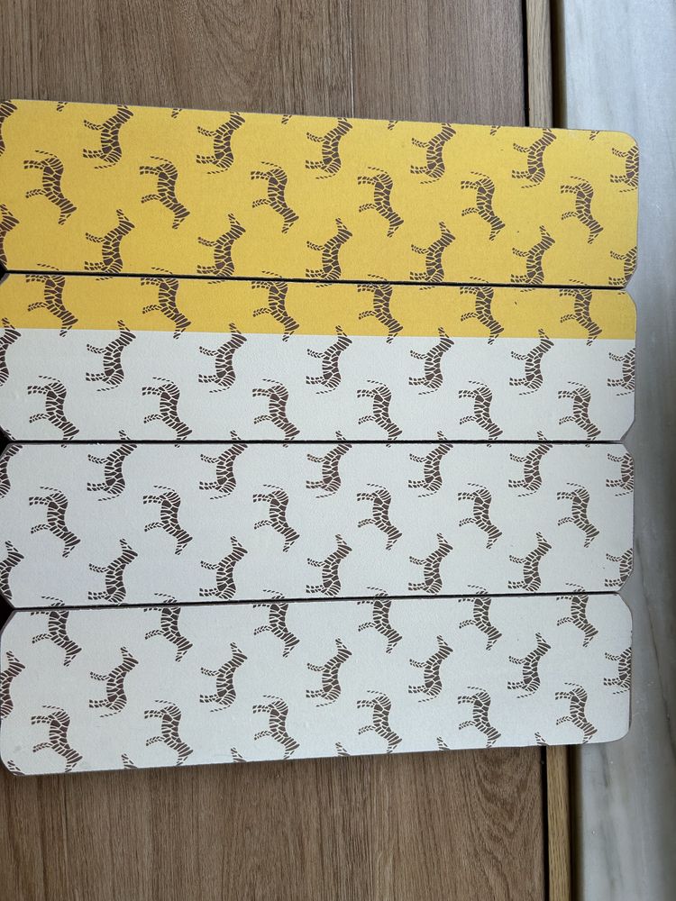 Quadro zebras amarelo
