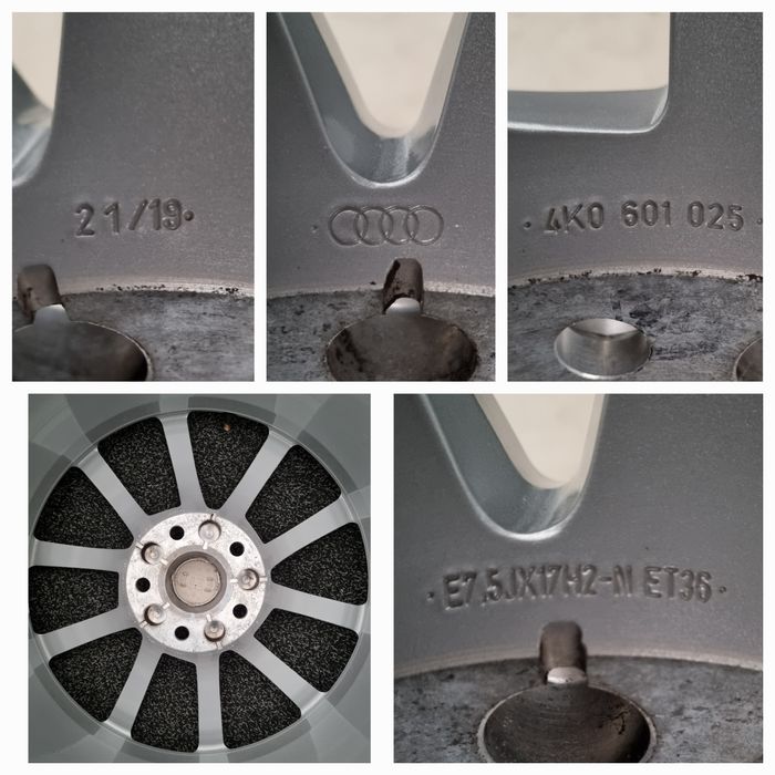 Felgi Alu 17" Audi A6 C8 C7 C6 A4 B9 B8 B7 Q5 5x112 SuperStan Oryginał