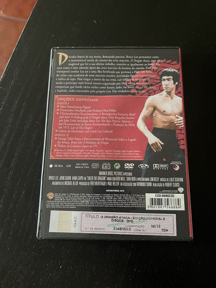 DVD - O Dragão Ataca (Bruce Lee)