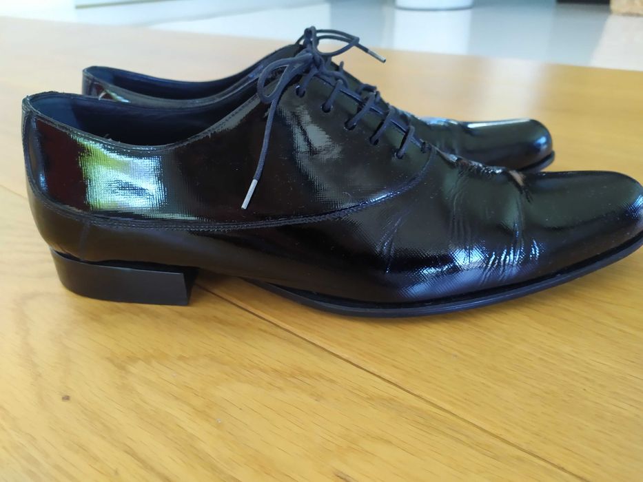 męskie półbuty lakierki czarne Dolce&Gabbana rozmiar 42