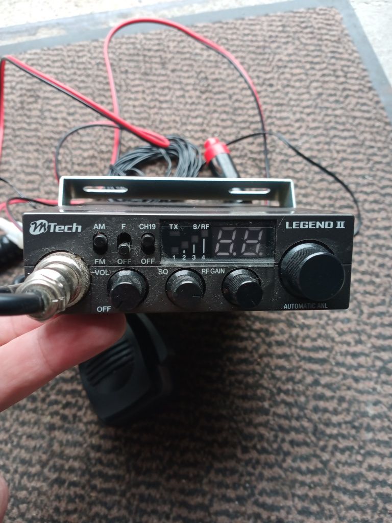 CB radio MTech-Legend 2 z anteną Alan