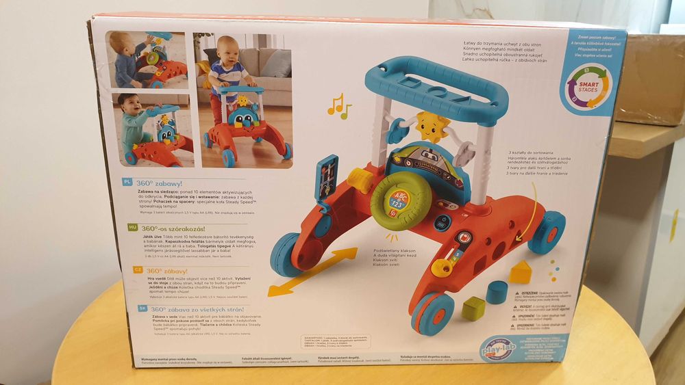 Fisher -price pchacz małego kierowcy 2w1 język POLSKI HJP44