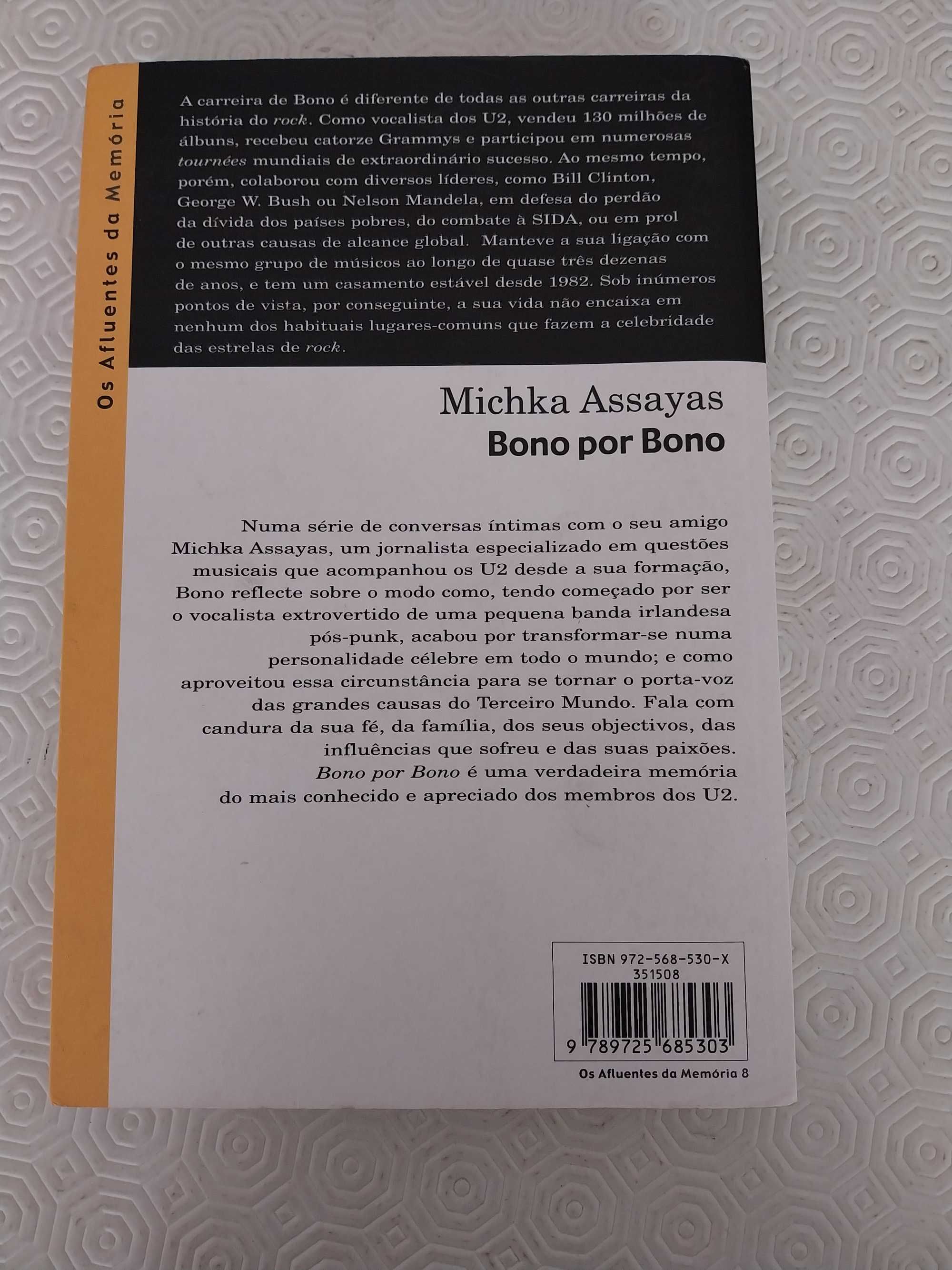 Livro Bono por Bono de Michka Assayas
