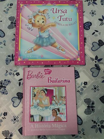 Livros Barbie bailarina e a Ursa Tutu estrela bailarina