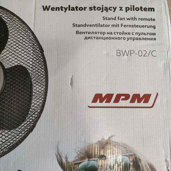 Wentylator wiatrak MPM 50W z pilotem
