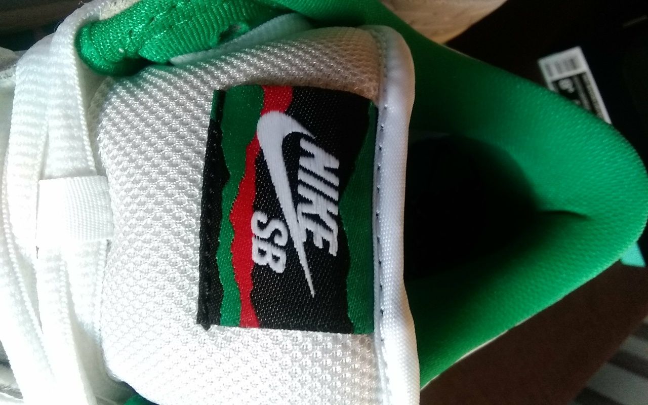 Ben-G x Nike SB Dunk Low WHITE/WHITE-LUCID GREEN-SAIL roz 41, 43, 44,5