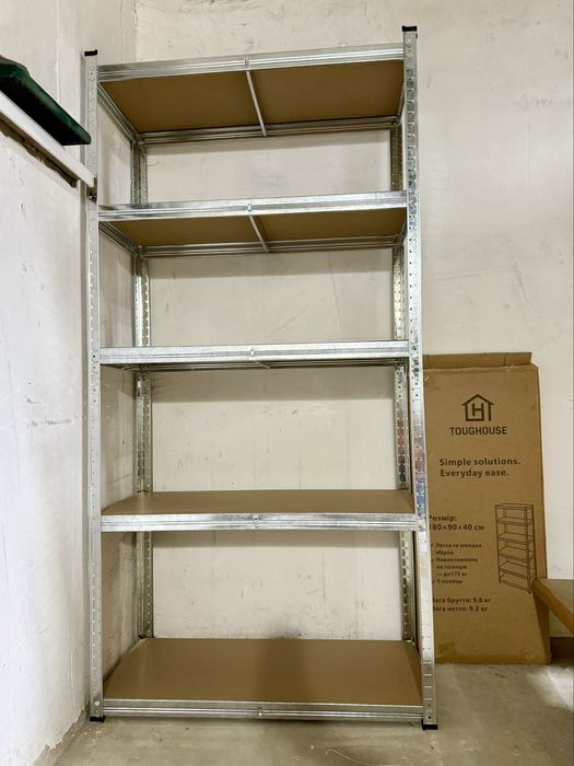 Стелаж металевий(180×90×40 см) 5 полиць