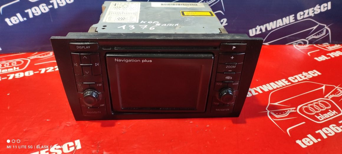 Radio Navigation Plus Blaupunkt z Kodem  Audi A6 C5 1999 Blask Gołdap
