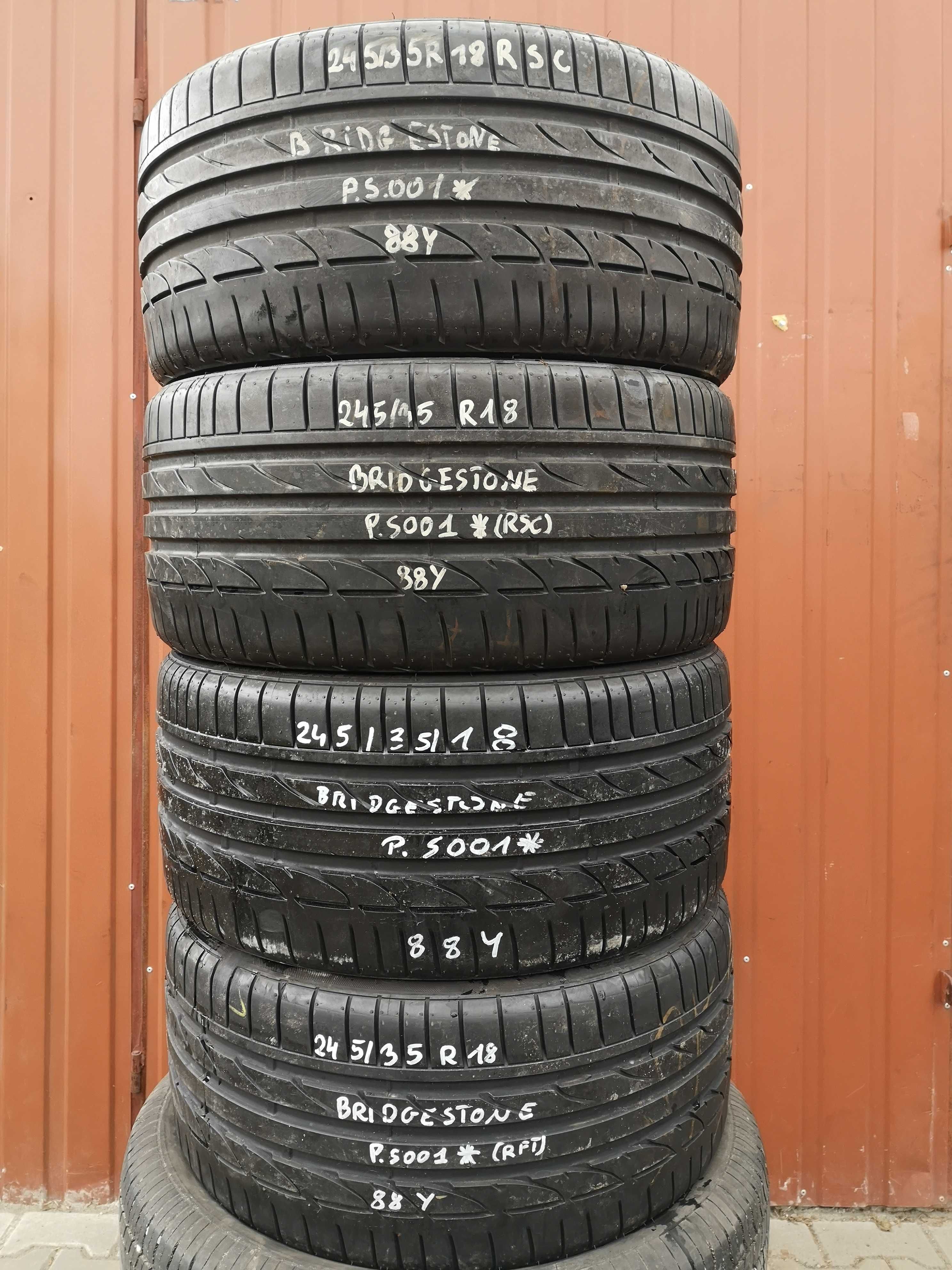 245/35 R18 88Y - Bridgestone Potenza S001* RSC - Run Flaty (5 sztuk)