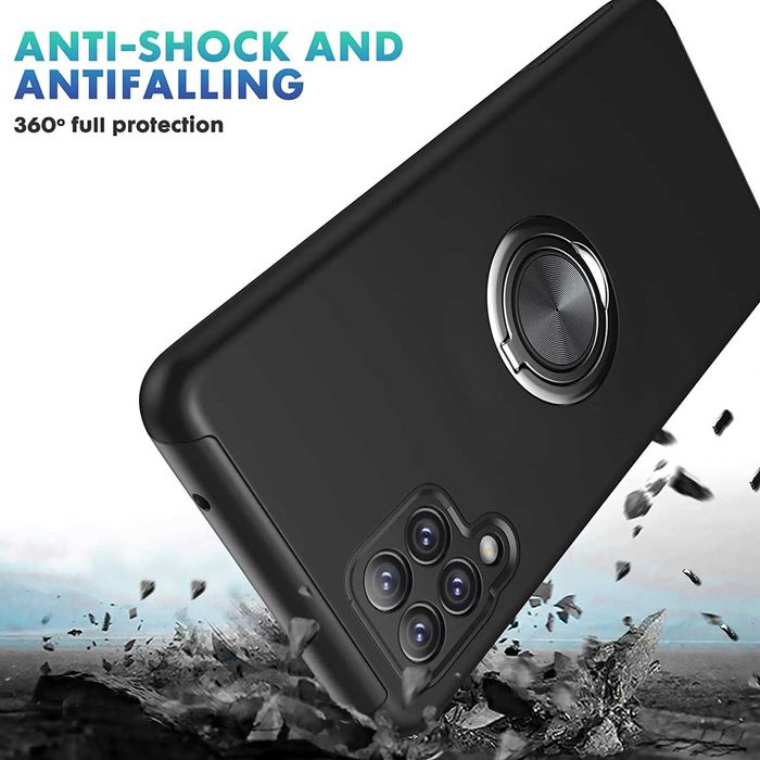 Plecki Etui Samsung Galaxy A22 Czarne + 2 szkła