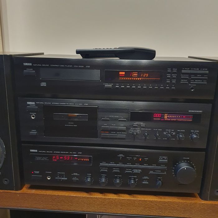 Zestaw Hi-Fi „Natural Sound” marki Yamaha – CDX-530E + KX-330 + RX-450