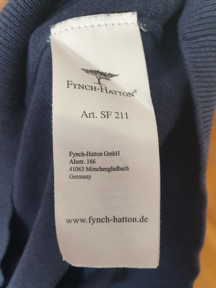 FYNCH-HATTON sweter męski Nowy Bawełna Premium M