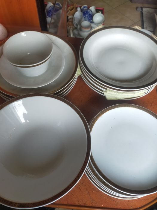 Talerze Porcelana Made in Germany Triptis przedwojenna