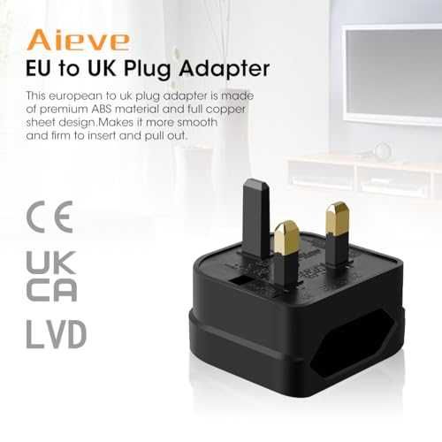 Adapter wtyczki europejskiej do brytyjskiej