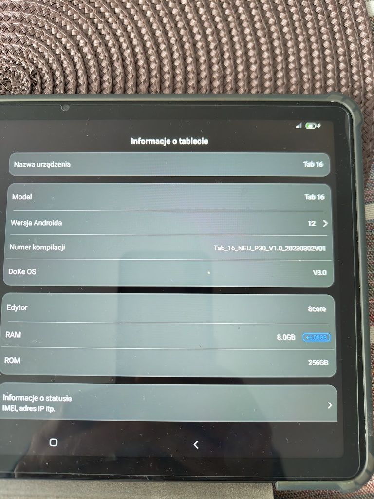 Tablet blackview TAB 16 ,8gb/256gb