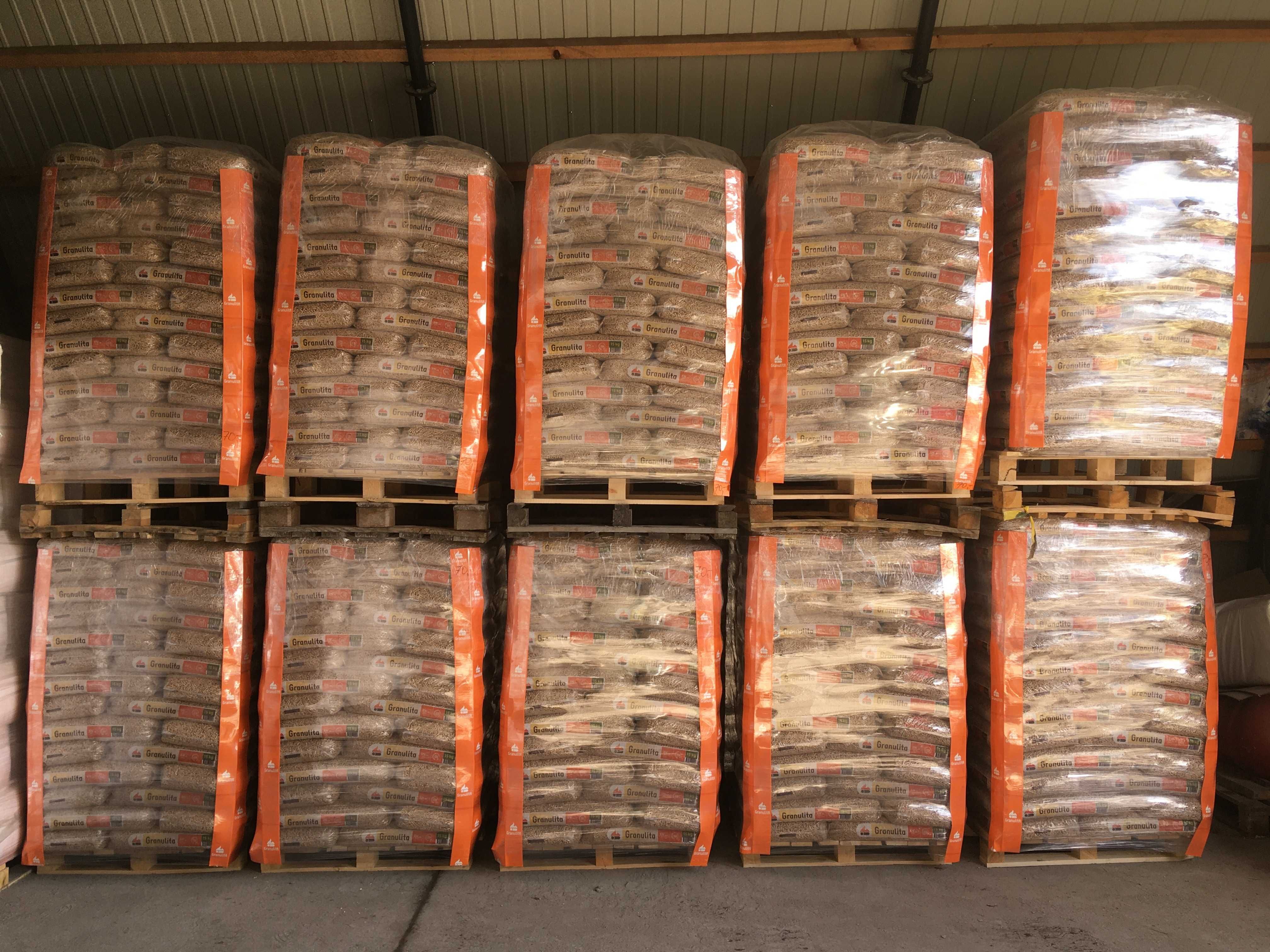 Pellet pelet Granulita certyfikat ENplusA1, dostawa Białystok gratis !