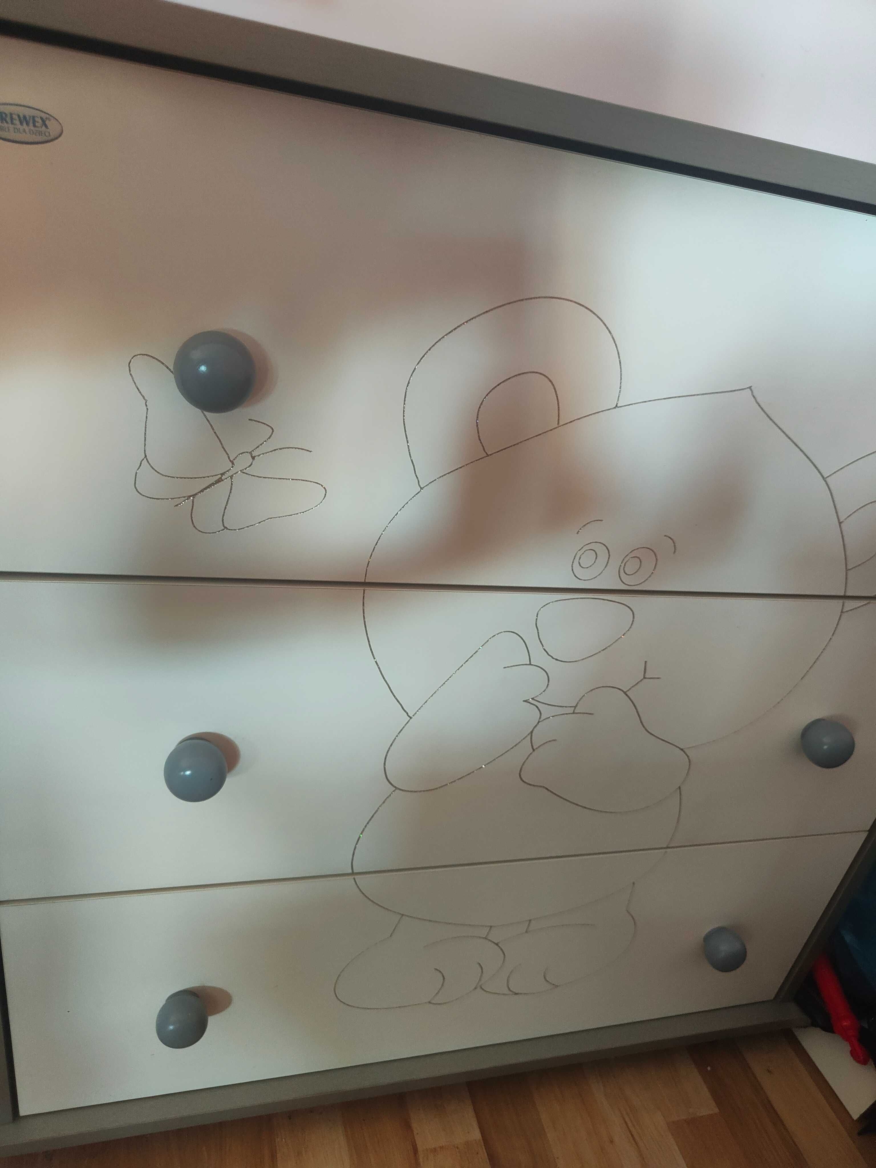 Meble dla dziecka szafa i komoda Drewex