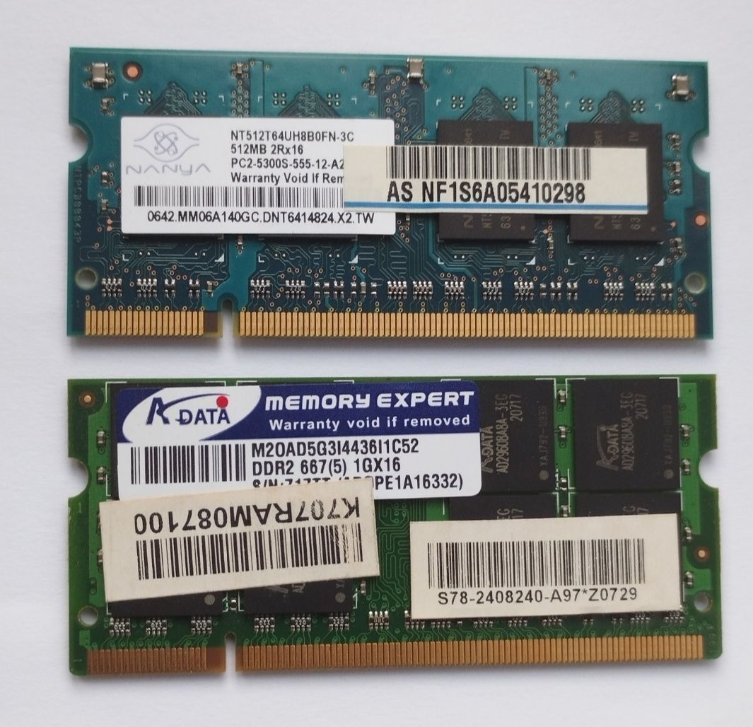 Оперативна пам'ять DDR2 ОП ноутбучна оперативная память  на ноутбук