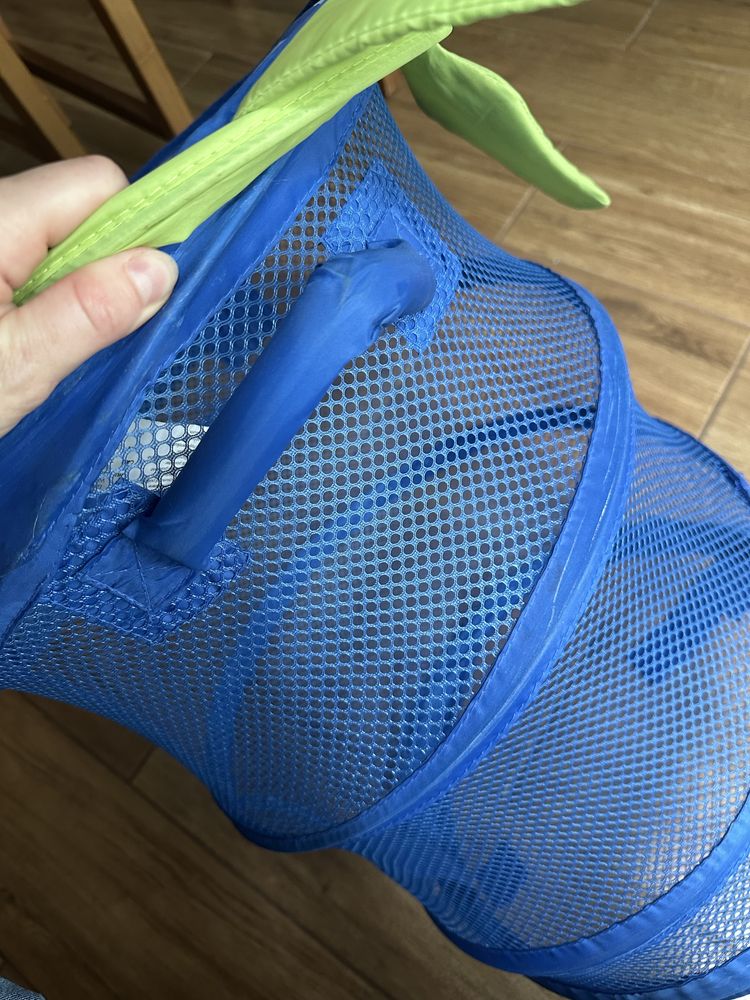 Kosz na zabawki siatka składany Ikea