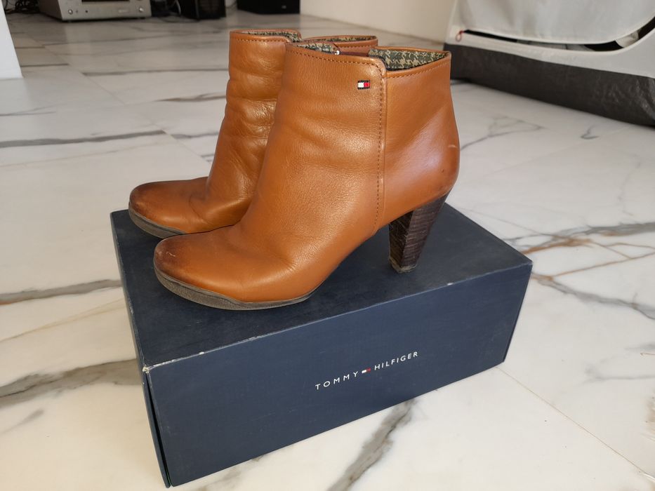 Botki skórzane Tommy Hilfiger