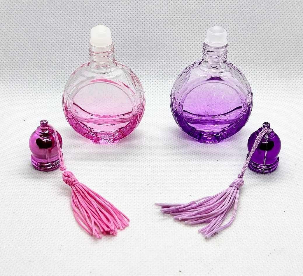 Frasco de perfume roll-on viagem portátil recarregável