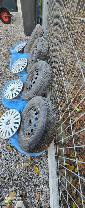 Koła zimowe, felgi 4x100, opony 175/70/14, honda,opel chevrolet, dekle