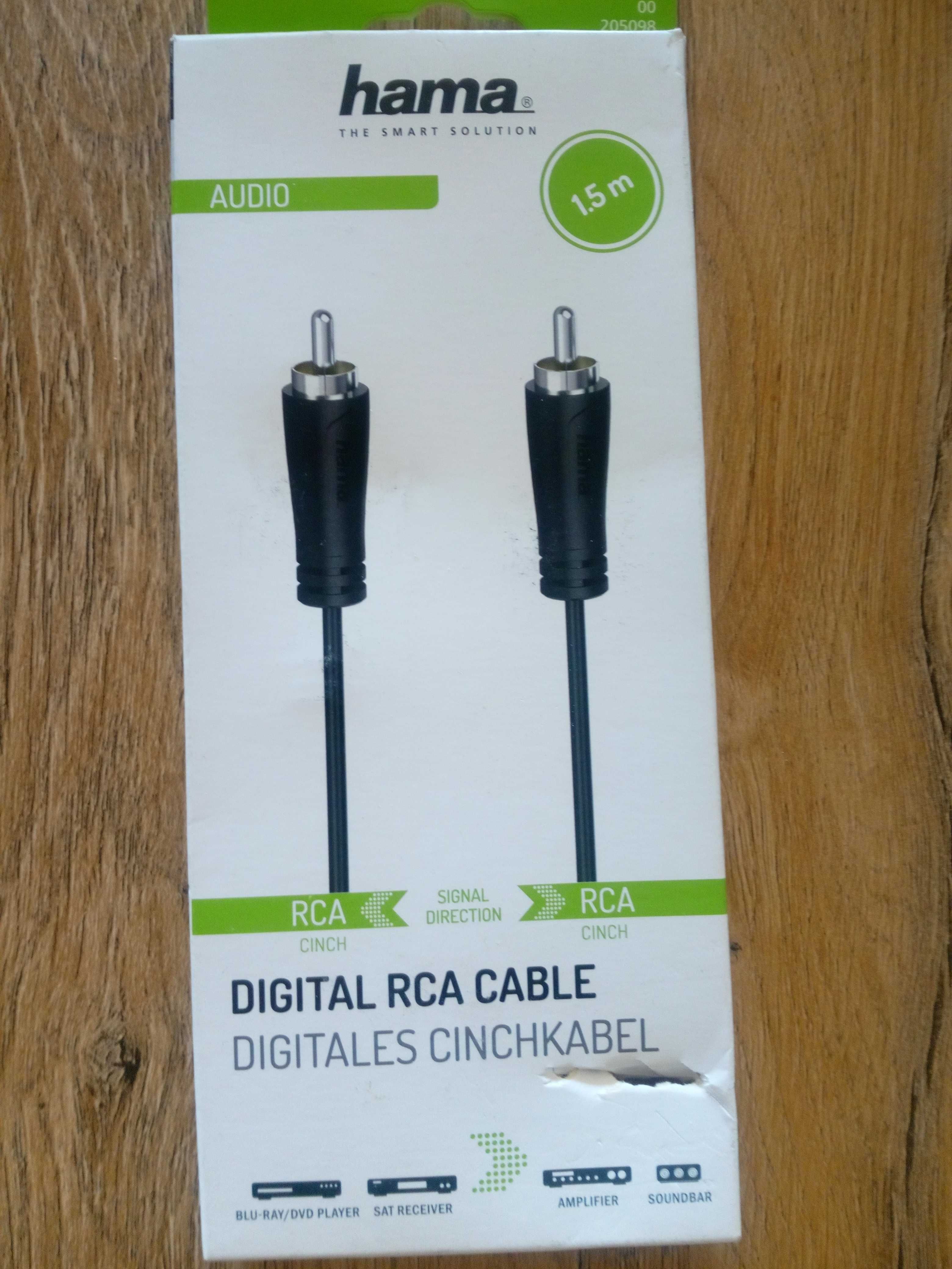 Kabel Hama 1xcinch-1xcinch 1x RCA (cinch) - 1x RCA (cinch) 1,5 m