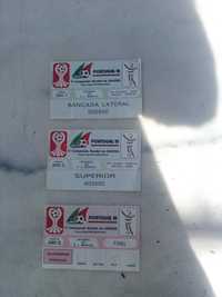 Bilhetes/Entradas usados Campeonato Mundial Juniores 1991