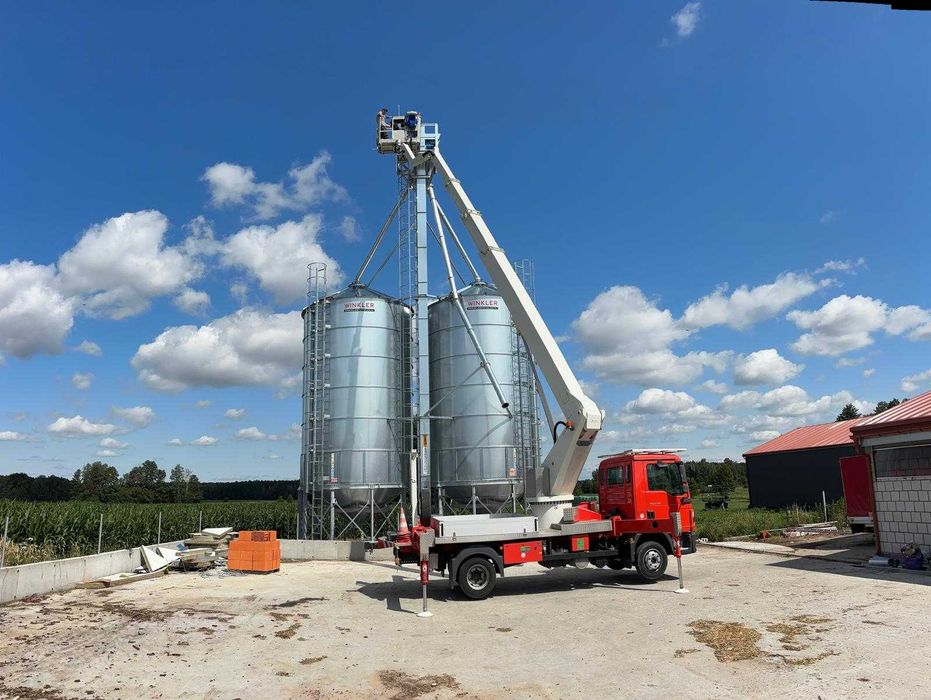 Zwyżka/Podnośnik koszowy 30m/Usługi/Wynajem/Wycinka drzew