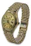 Złoty zegarek damski Kraków 14k 585 Geneve mw013ydy&mbw006yo-f