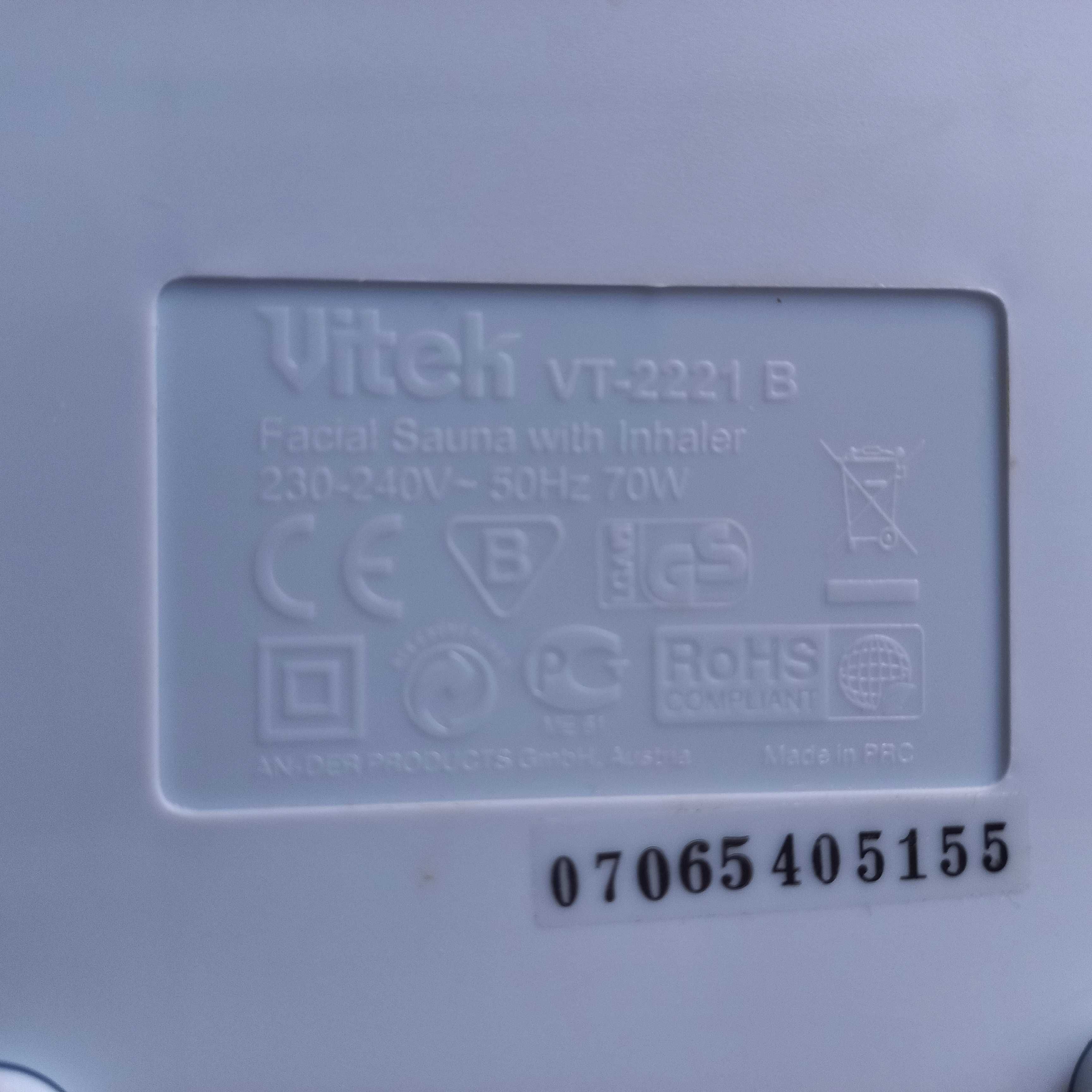 Паровая сауна для лица и ингалятор VITEK.