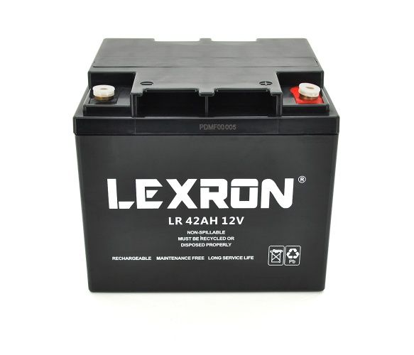 Акумуляторна батарея ГЕЛЬ Lexron 12V 42AH (LR-12-42/29317) GEL