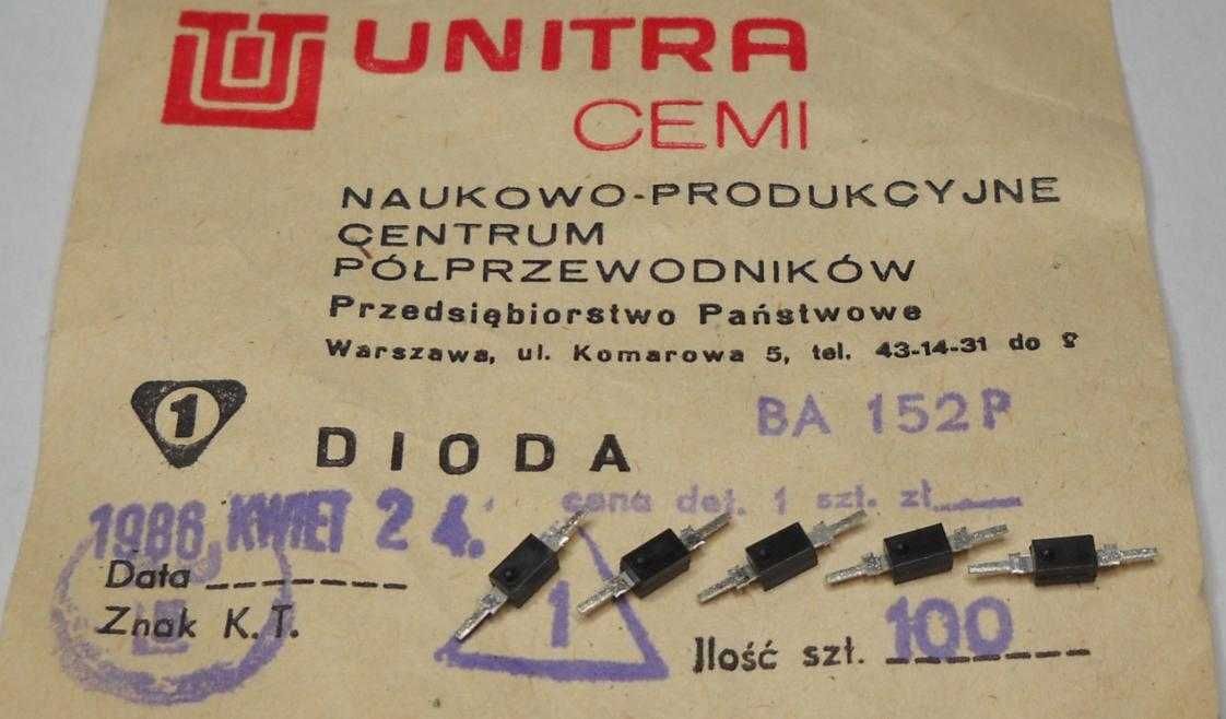 Dioda BA152P Unitra CEMI _2 szt.