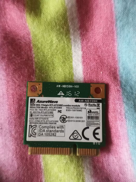 Wi Fi Bluetooth модуль для ноутбука Azurwave AW-NB159H(RTL8723BE)
