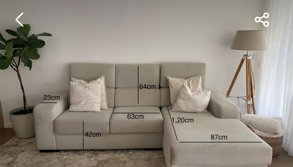 Sofá c/ chaise long