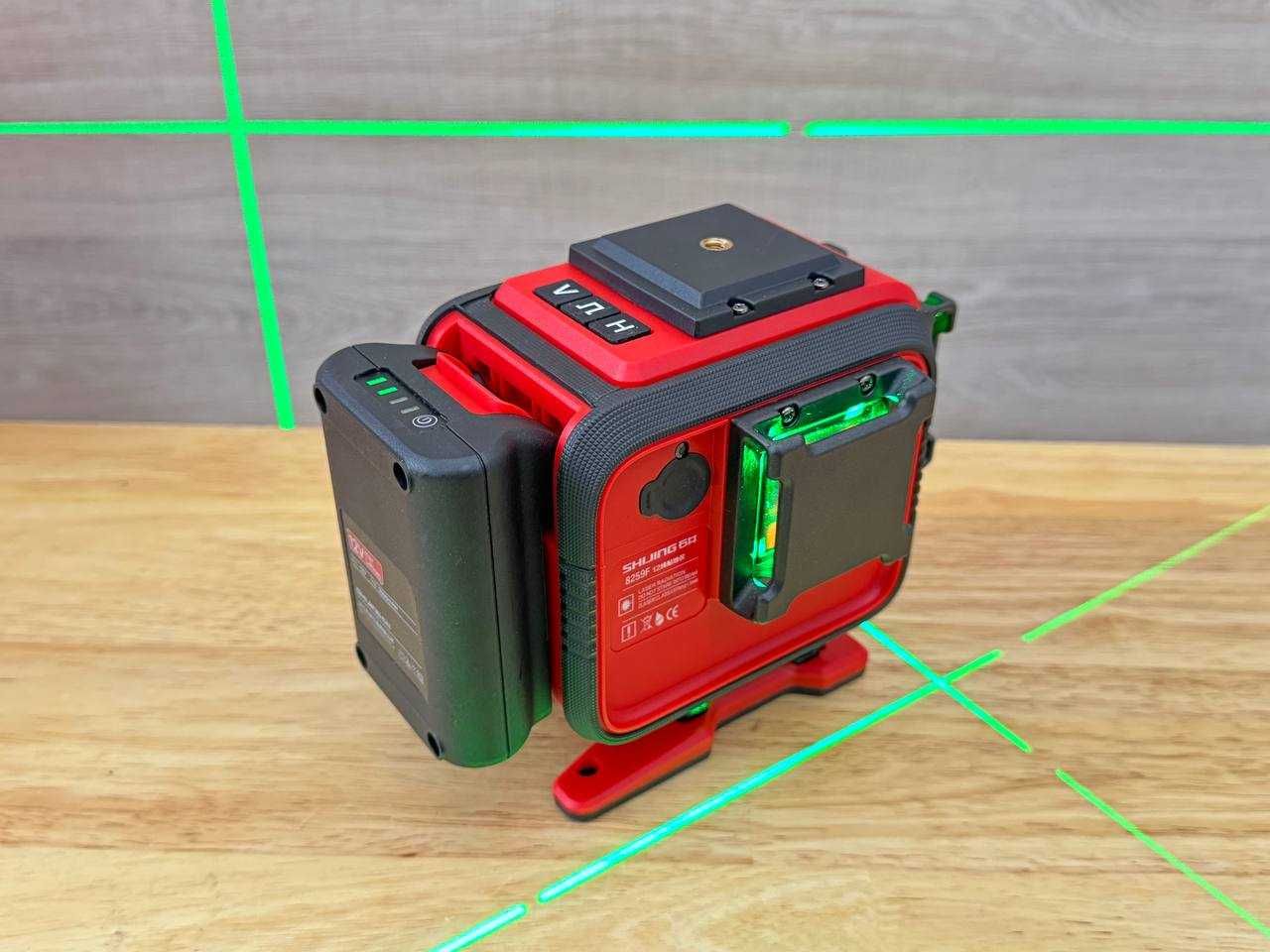 Лазерний рівень Shijing 3D з Автовирівнюванням, на акб USB‑C зарядка