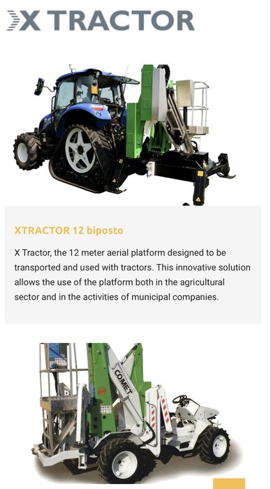 Podnośnik koszowy traktor ciągnik, x tractor
