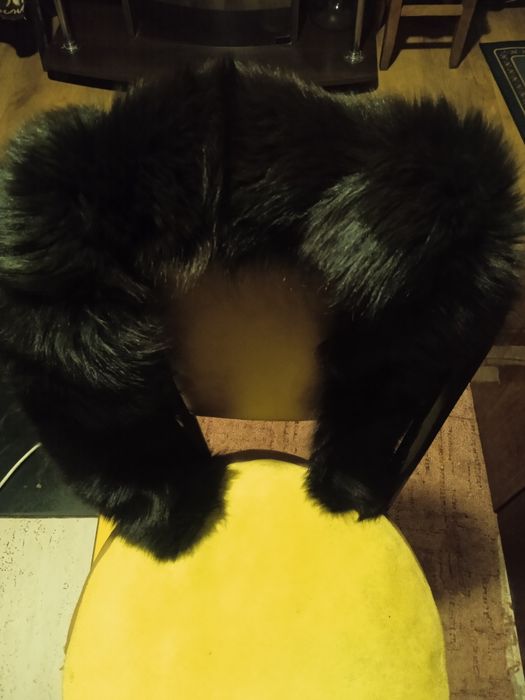 Воротник песец, черный.