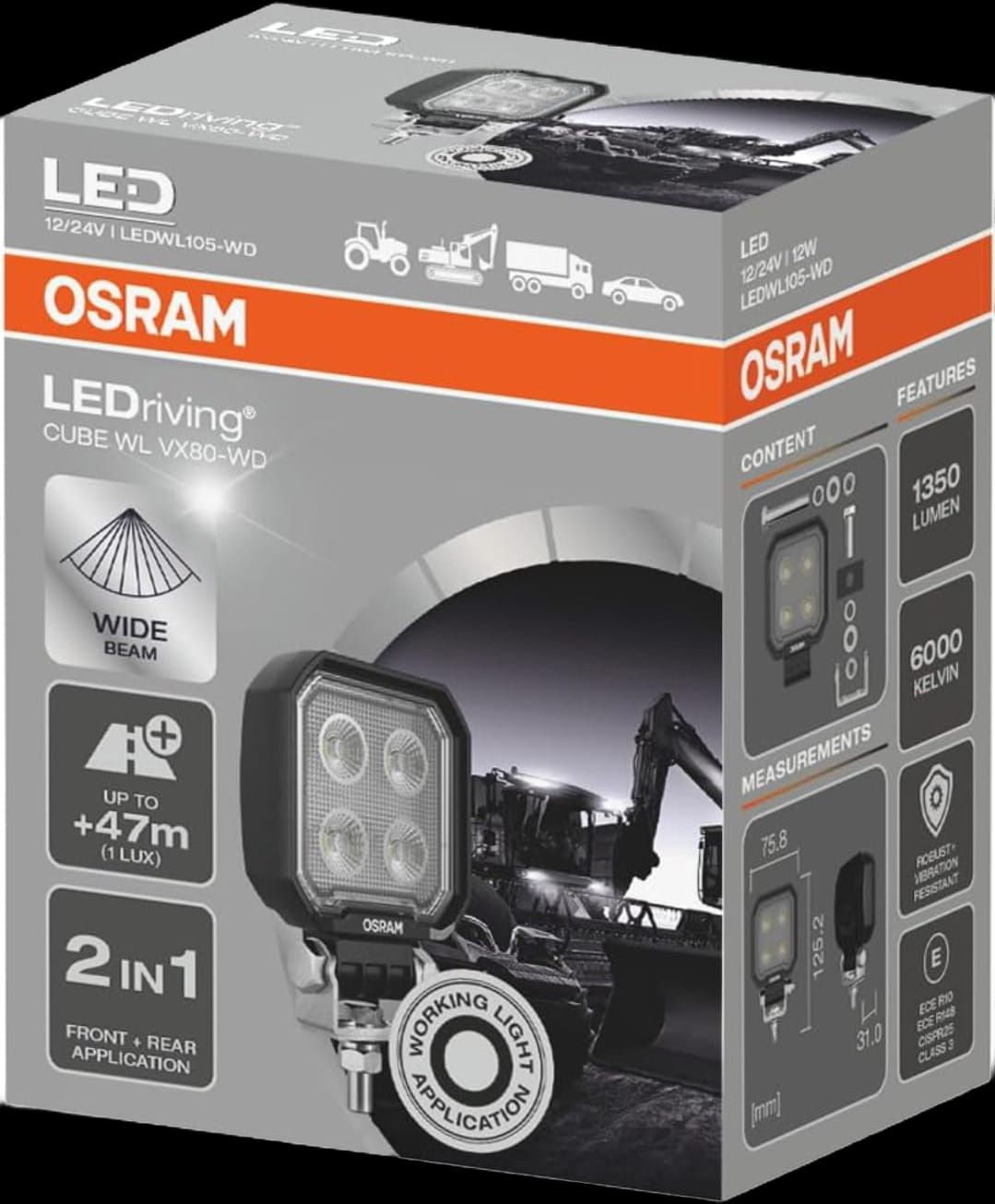 OSRAM LEDriving® Cube WL VX80-WD