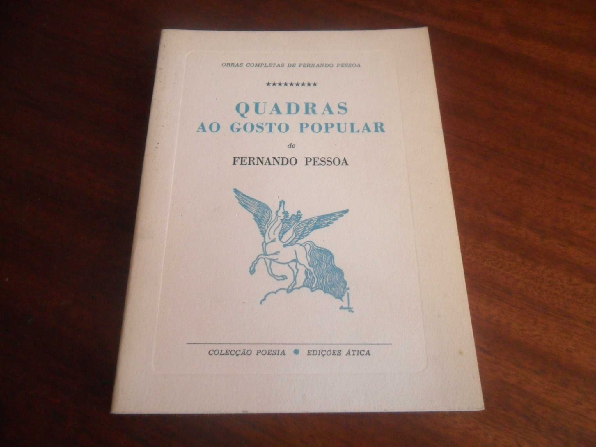 "Quadras ao Gosto Popular" de Fernando Pessoa - 3ª Edição de 1975